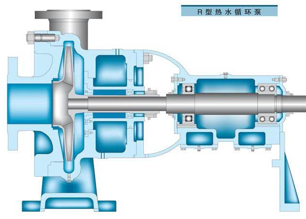 熱水循環(huán)泵的結(jié)構(gòu)圖